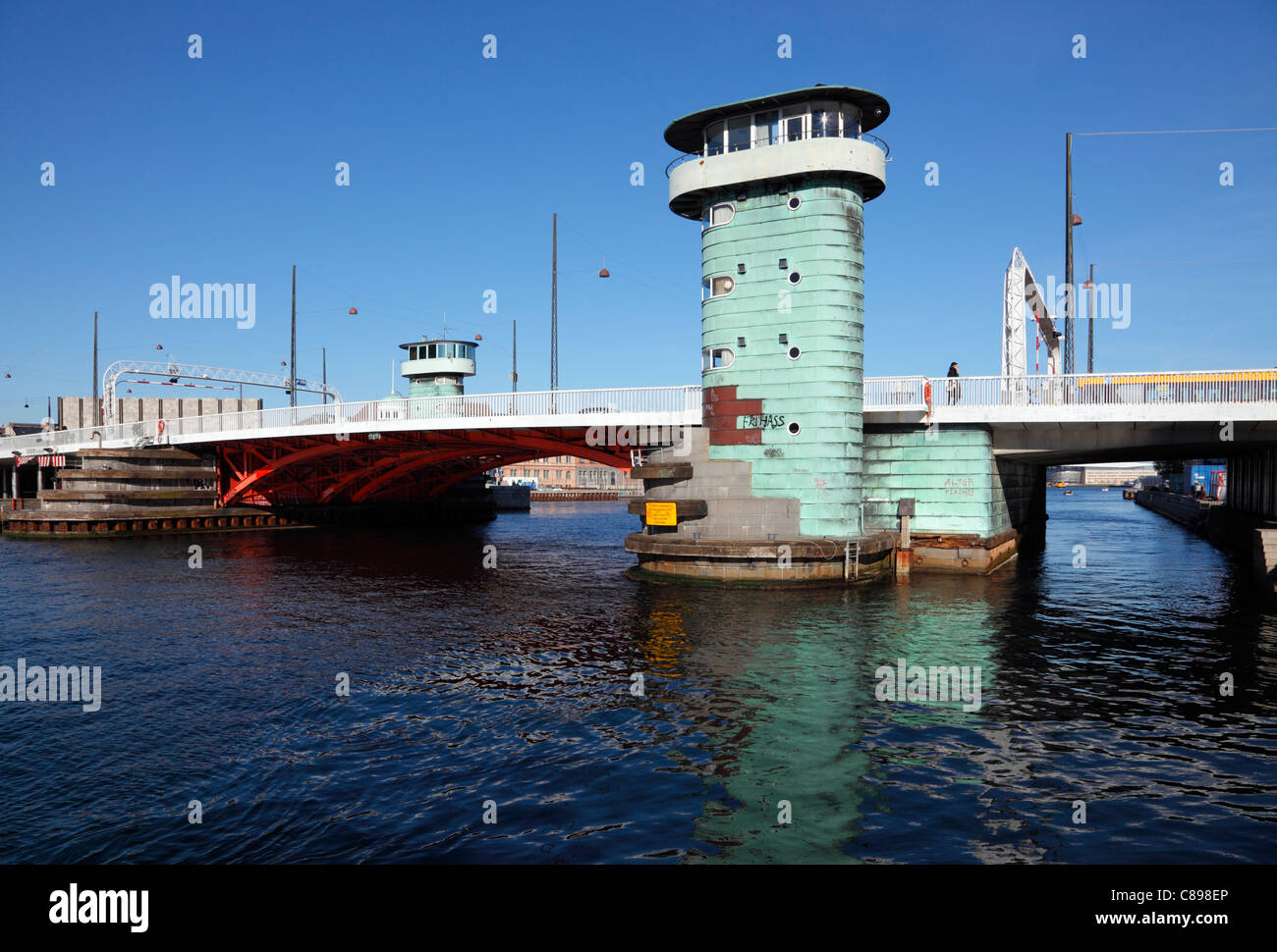 Knippels pont dans le port de Copenhague. L'un des ponts reliant l'île Amager au reste de Copenhague. Banque D'Images