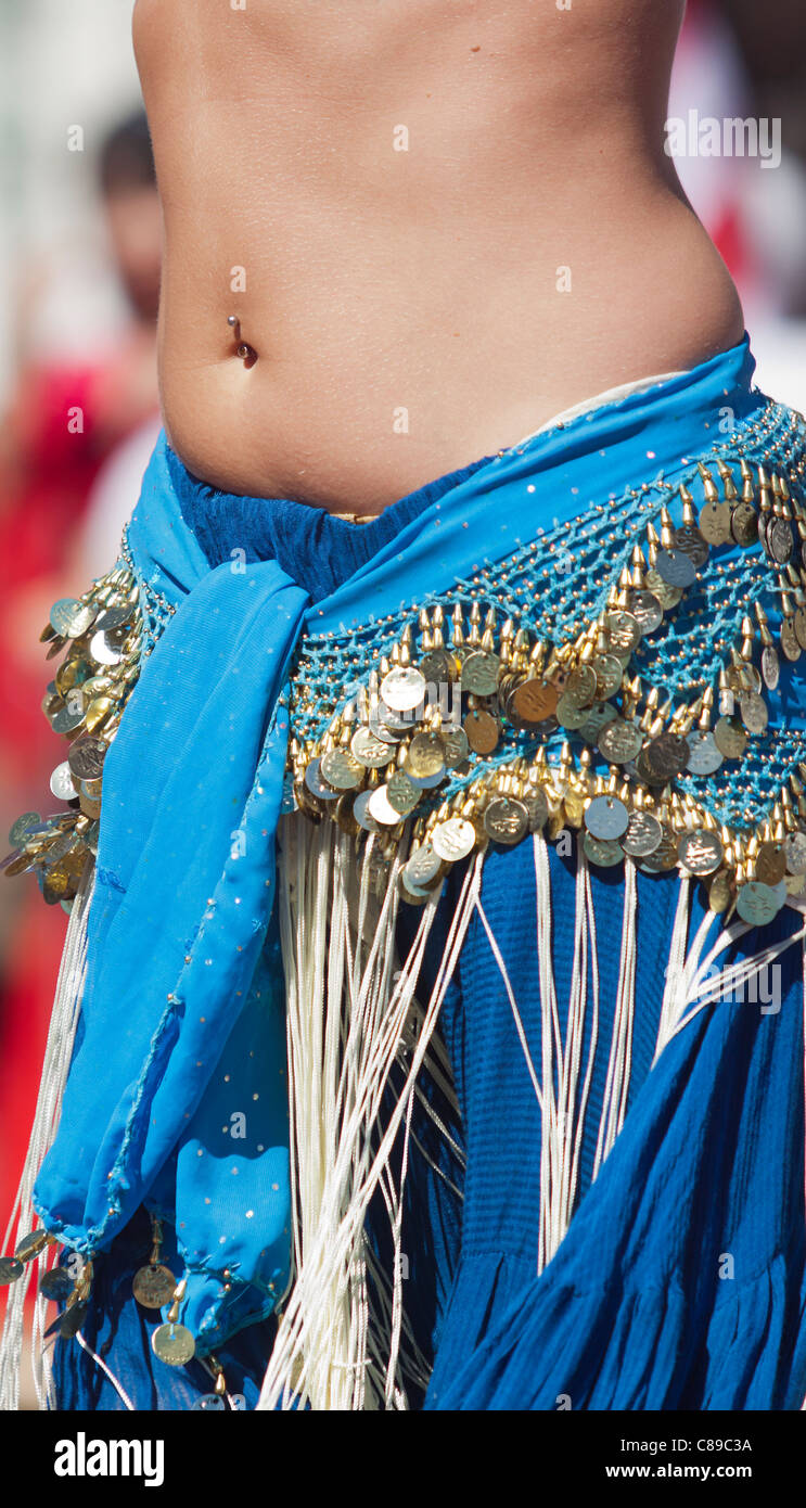 Portrait d'une danseuse du ventre Banque D'Images
