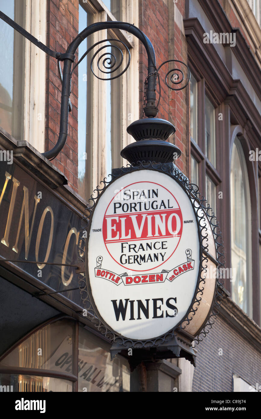 El Vino de Fleet Street London England Banque D'Images