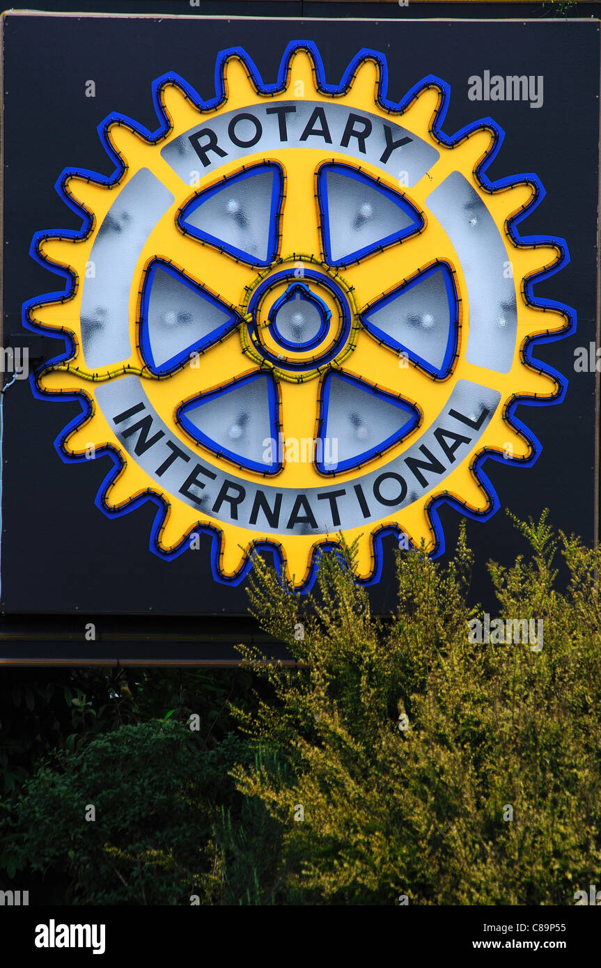 L'emblème du Rotary International UK Banque D'Images