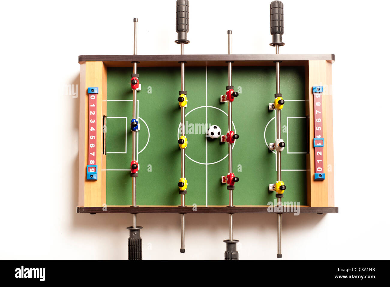 Jeu de football de table ou fussball Banque D'Images