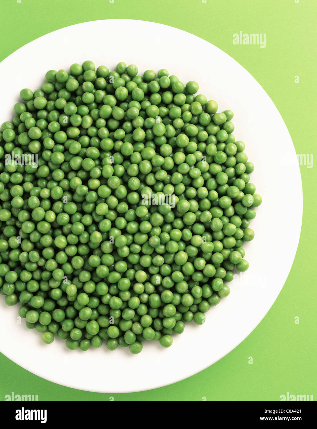 Assiette de petits pois Photo Stock - Alamy