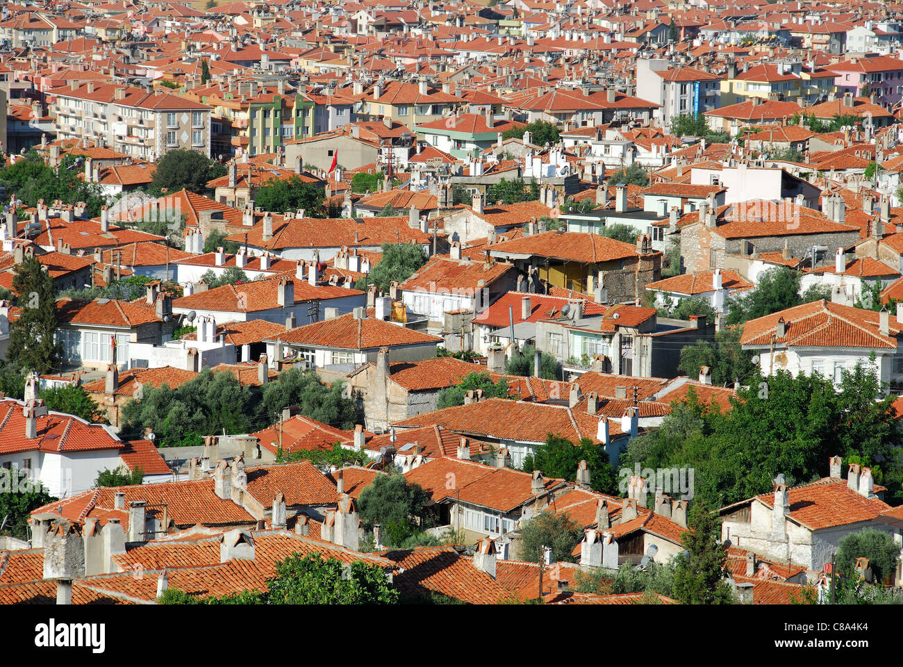 MUGLA, Turquie. Une vue sur la ville. 2011. Banque D'Images