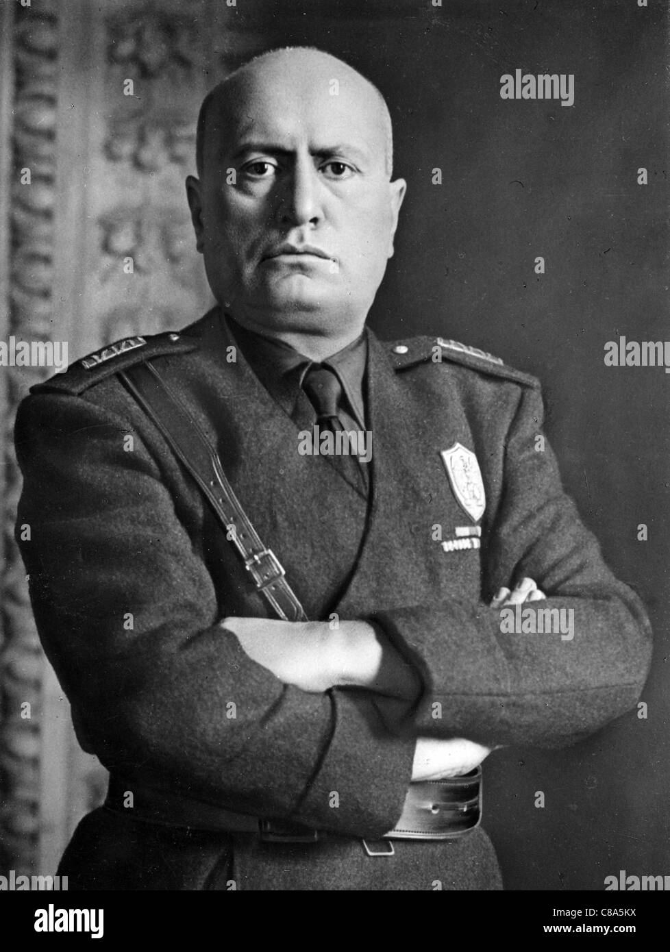 BENITO MUSSOLINI (1883-1945) chef Facist Italien Banque D'Images