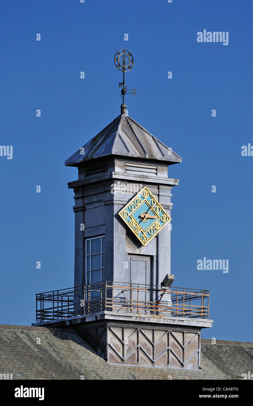 Tourelle de l'horloge. County Hall, Stricklandgate, Kendal, Cumbria, Angleterre, Royaume-Uni, Europe. Banque D'Images