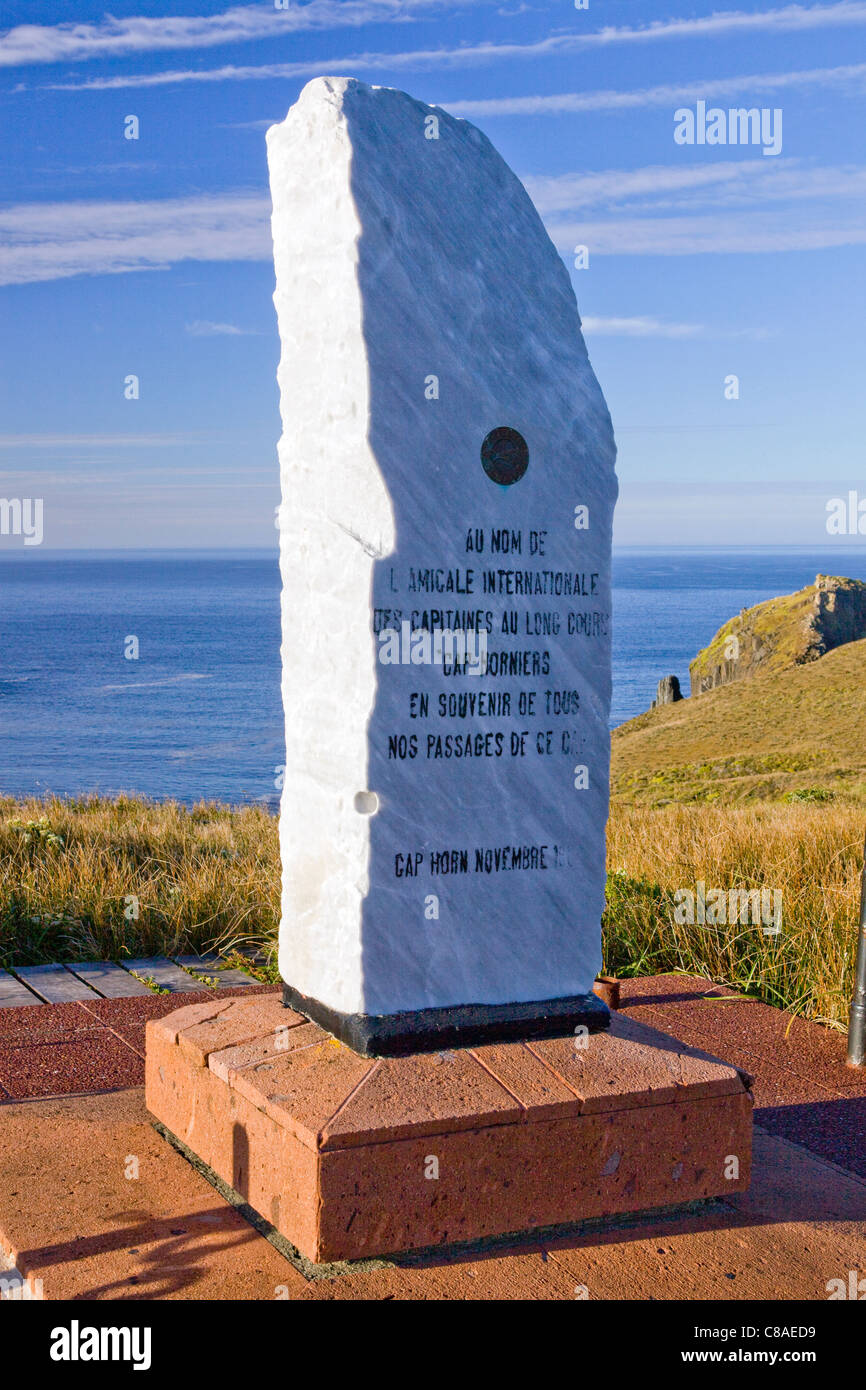 Un monument qui fait partie de la Cap Horn Memorial au Chili. Banque D'Images