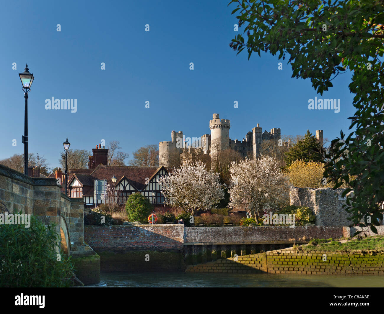 Arundel Castle un château médiéval restauré dans la ville d'Arundel, West Sussex, Angleterre, Royaume-Uni Banque D'Images