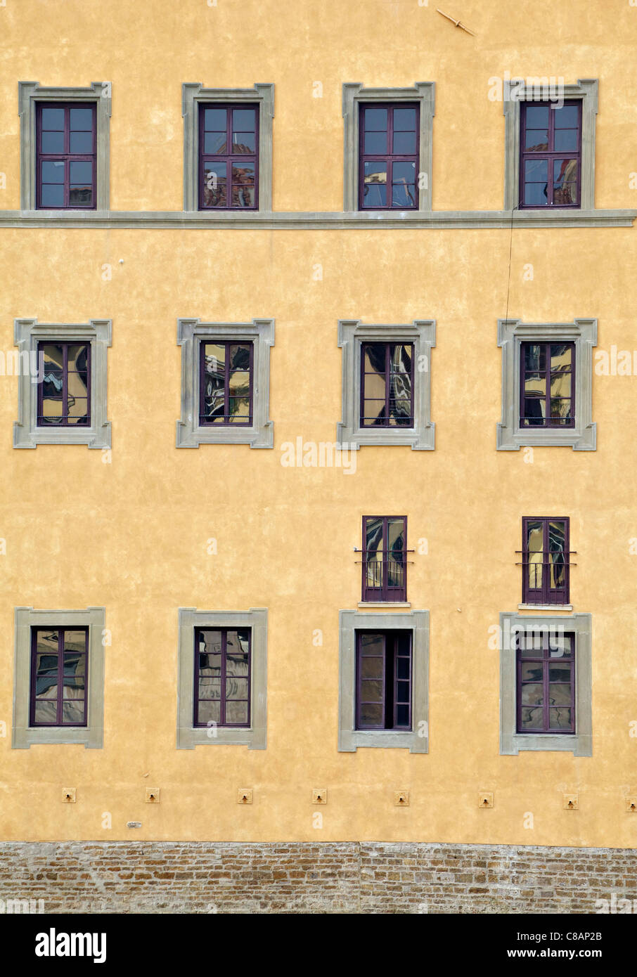 Fenêtres de Florence Banque D'Images