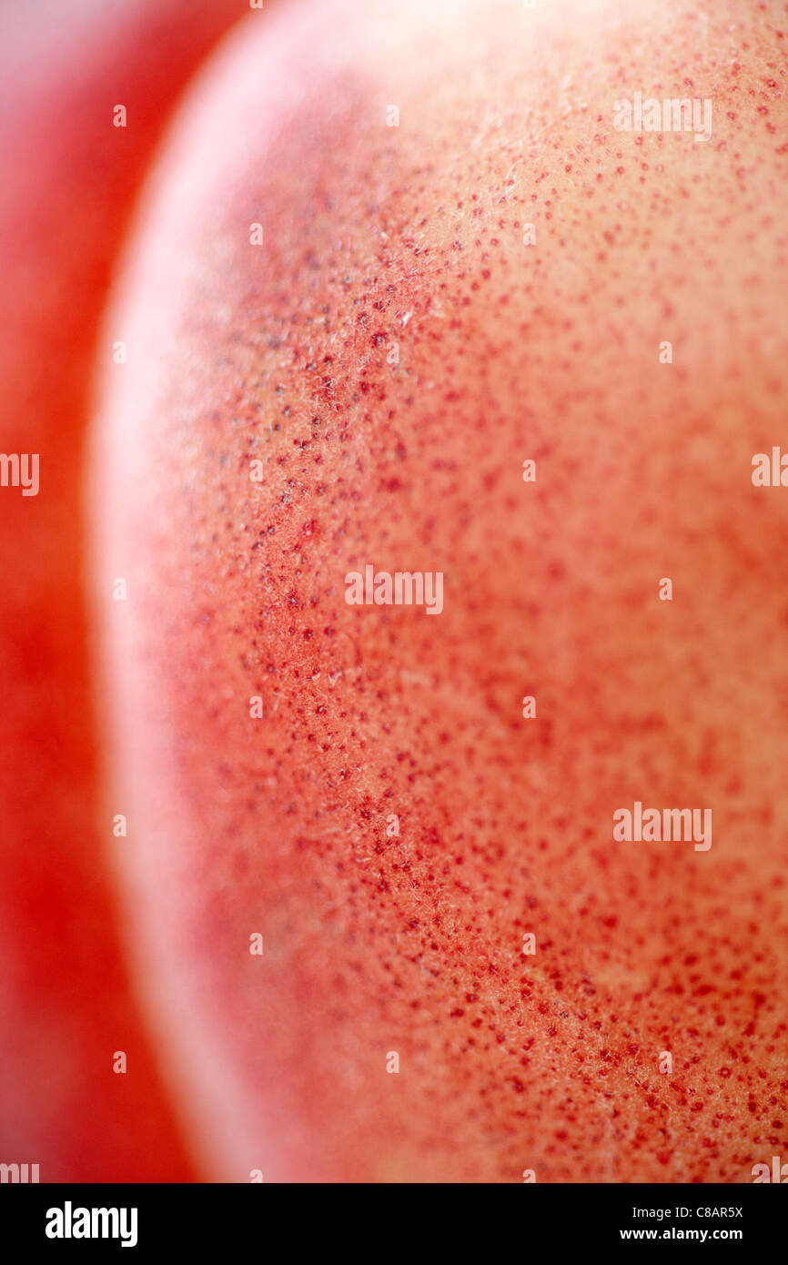 Close-up d'une pêche Banque D'Images