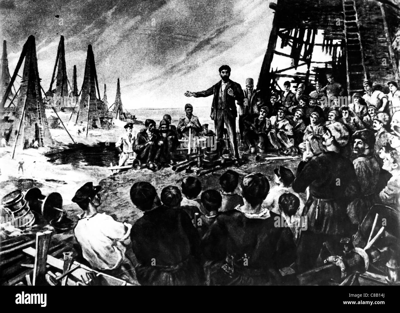 Discours de Joseph Staline,1917 Banque D'Images