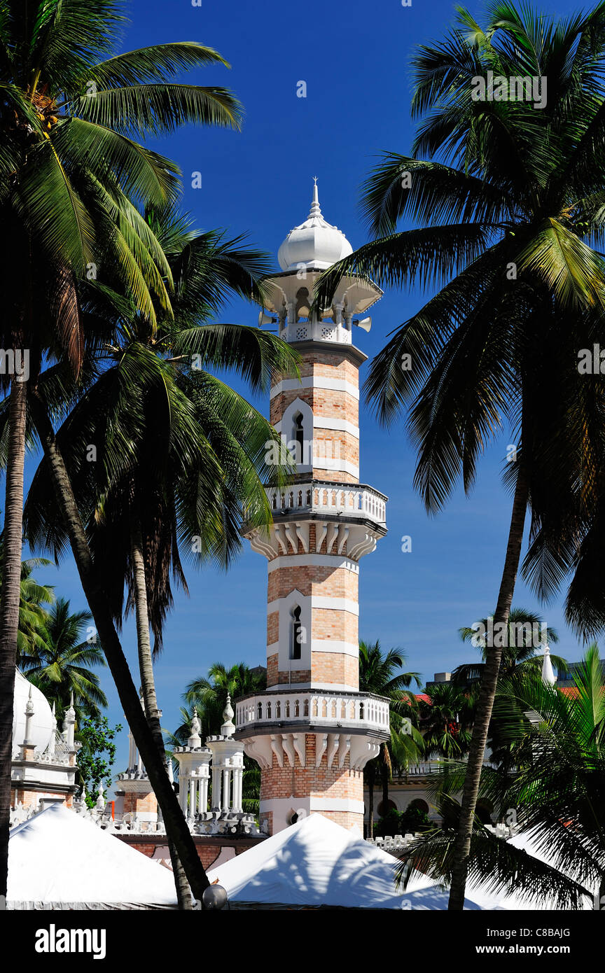 La mosquée Masjid Jamek, Kuala Lumpur, Malaisie Banque D'Images