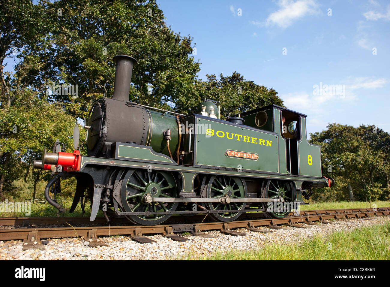 L'île de Wight, fer à vapeur Banque D'Images