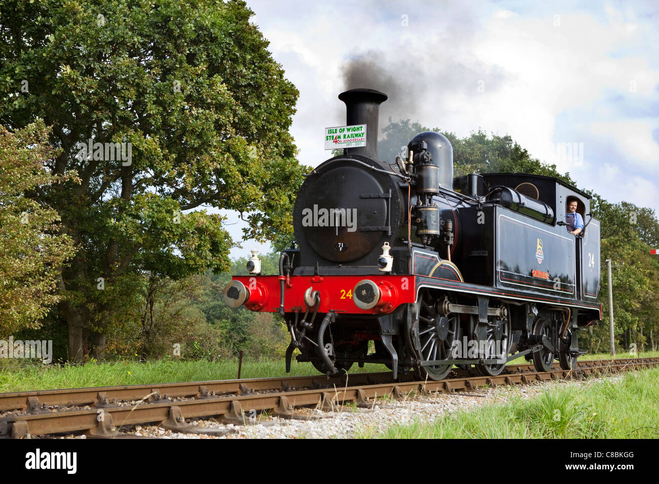 L'île de Wight, fer à vapeur Banque D'Images