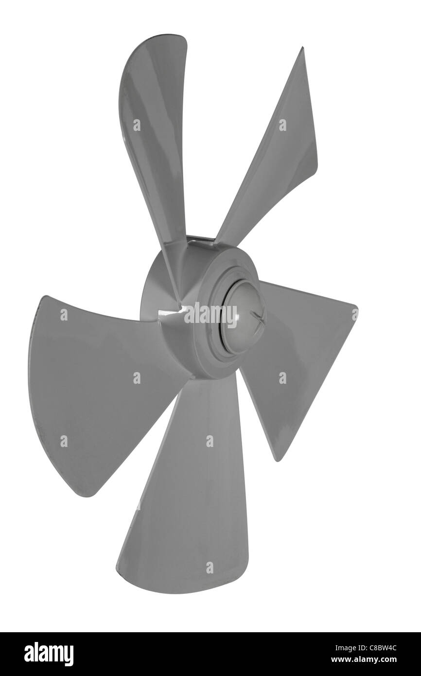 Iimpeller fan isolé sur fond blanc Banque D'Images