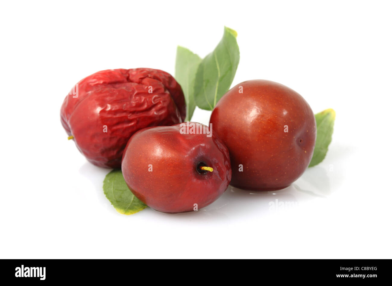 Fruits rouges - dates de Zao tree Banque D'Images