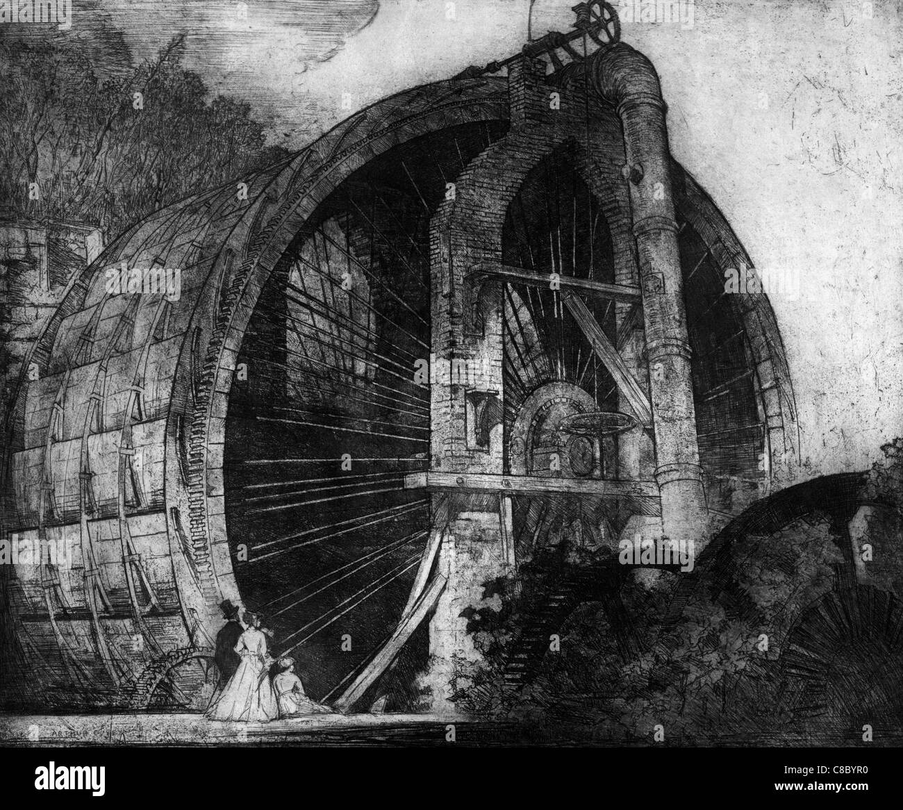 La grande roue South Troy, New York Banque D'Images