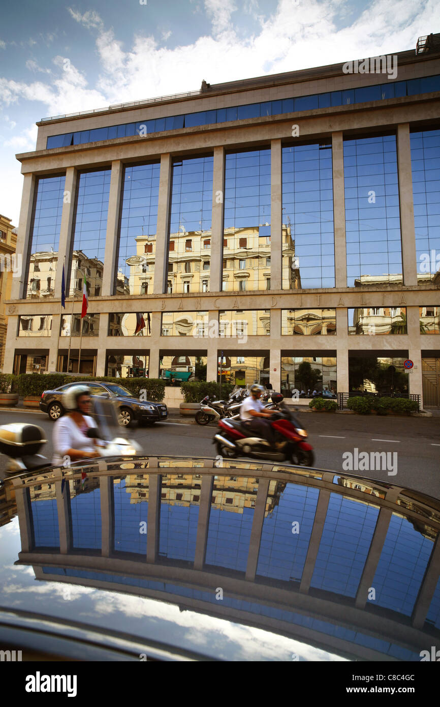 La Banque nationale d'Italie, la Banca d'Italia sur la Via 20 Settembre à Rome, Italie. Banque D'Images