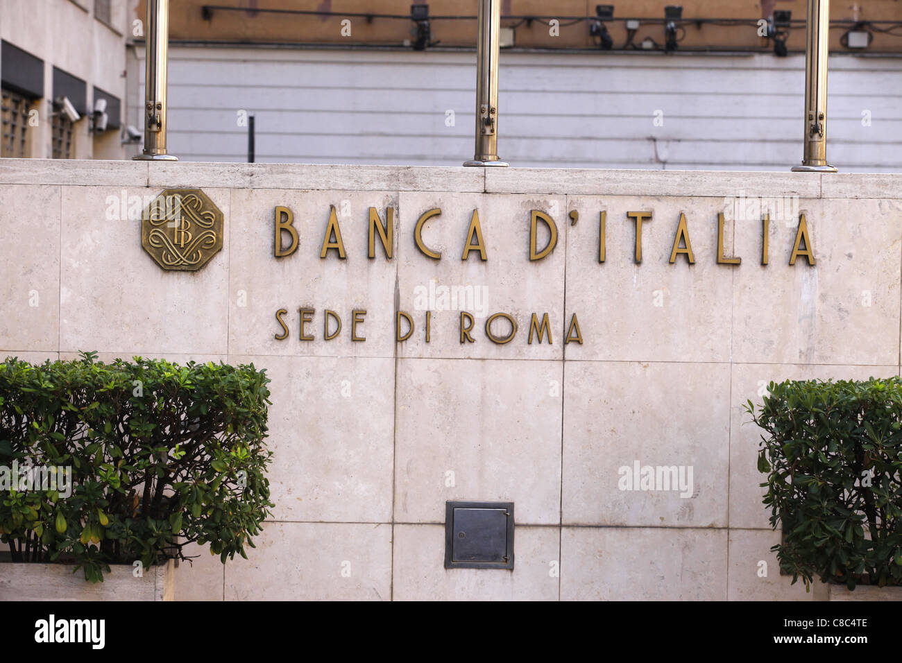 La Banque nationale d'Italie, la Banca d'Italia sur la Via 20 Settembre à Rome, Italie. Banque D'Images