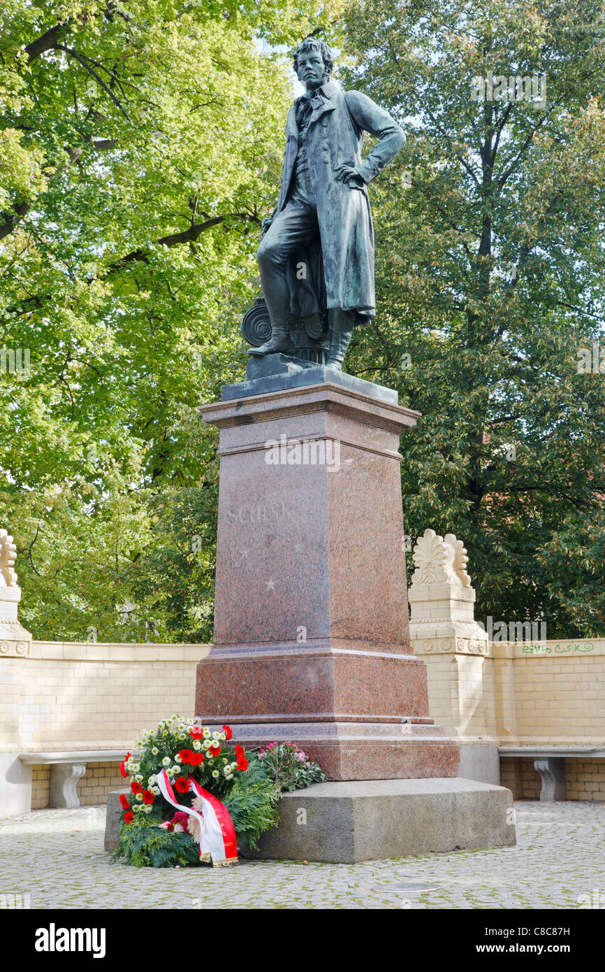Schinkel Monument, Neuruppin, Brandebourg, Allemagne Banque D'Images