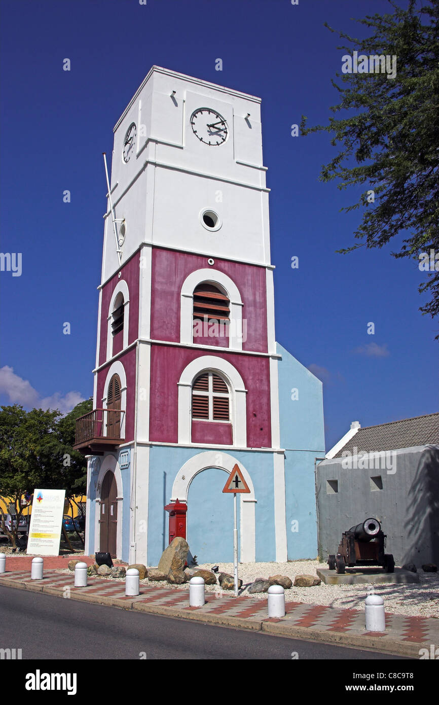 Fort Zoutman et Willem III Tower Oranjestad Aruba dans les Caraïbes Banque D'Images