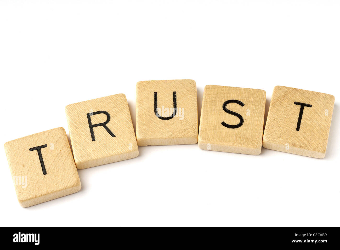 Message texte lettres alphabet Banque D'Images