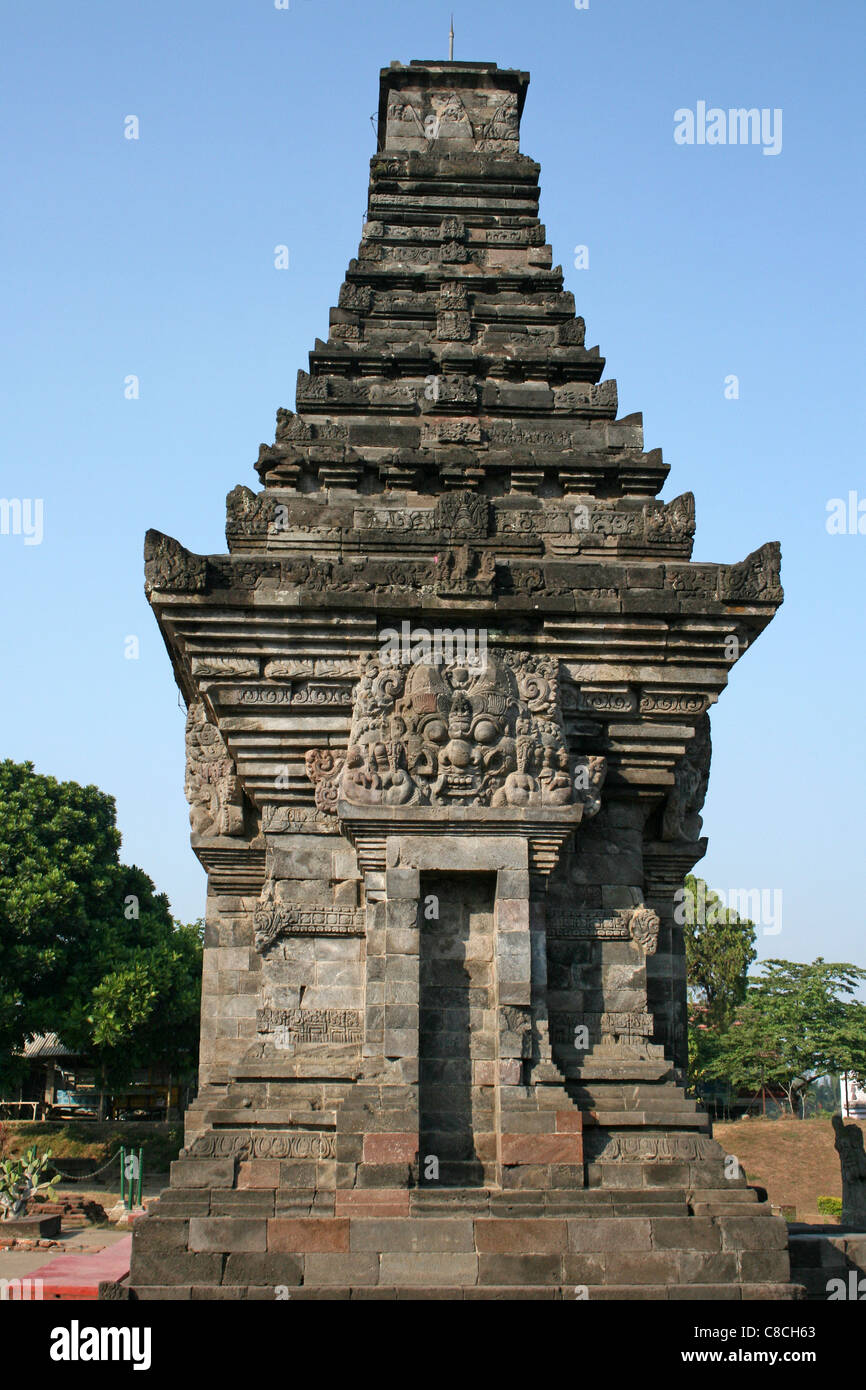 Penataran Hindu Temple, le plus grand complexe dans l'Est de Java Banque D'Images