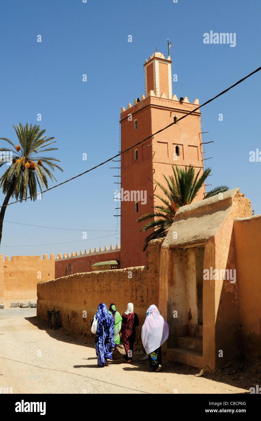 La Grande Mosquée, Tiznit, Région de Souss-Massa-Draa, Maroc Banque D'Images