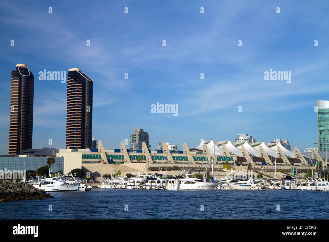 Ville et port de San Diego, Californie, USA. Banque D'Images