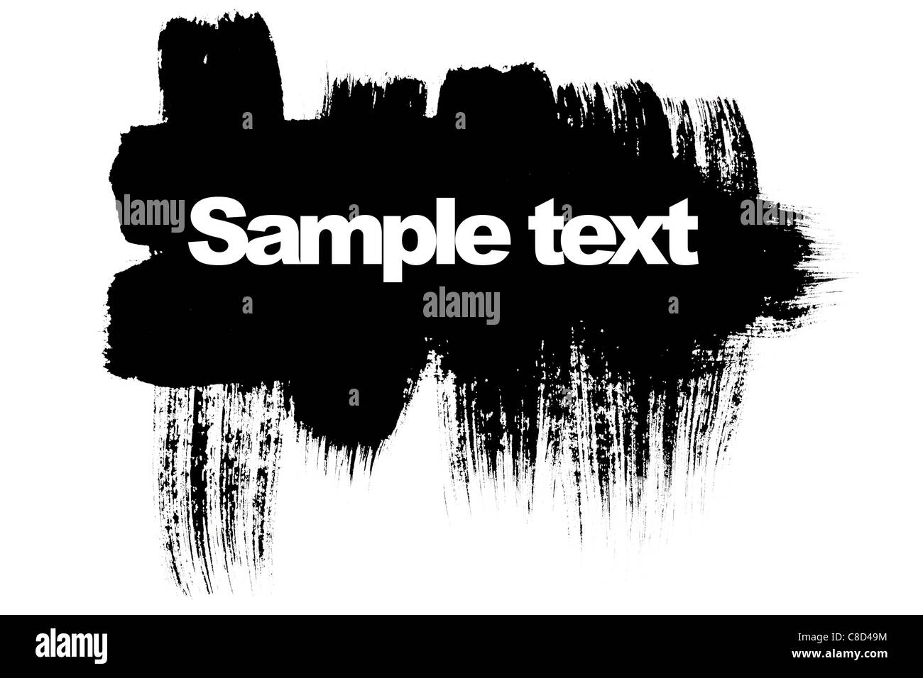 Les coups de pinceau noir avec de l'espace pour votre propre texte Banque D'Images Les coups de pinceau noir avec de l'espace pour votre propre texte Banque D'Images