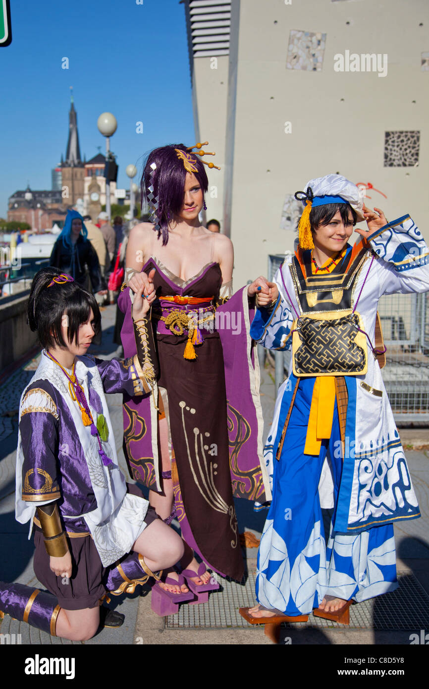 Manga Anime Fans au Japon Tag 2011 Dusseldorf ALLEMAGNE Banque D'Images