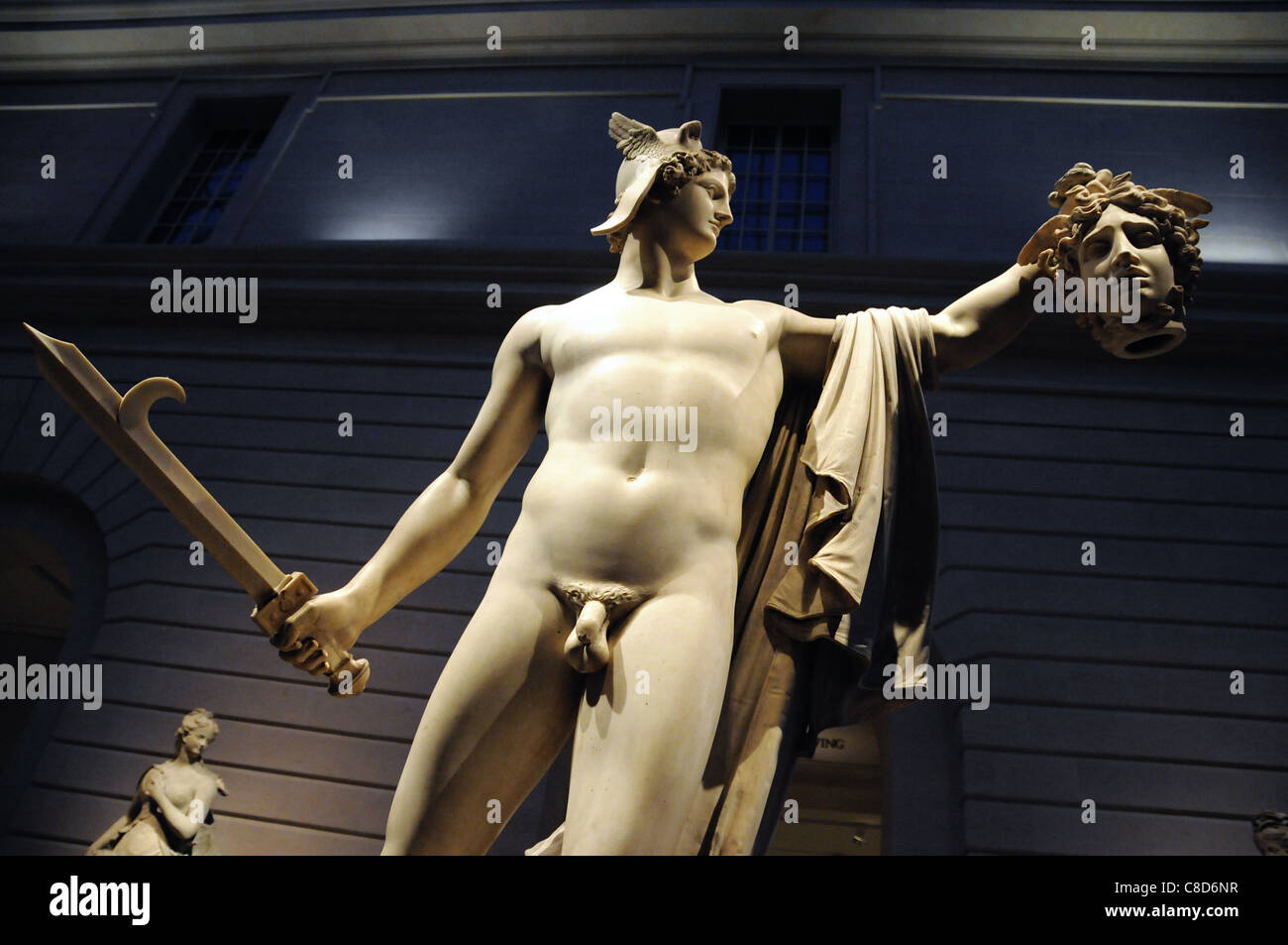Statue de Persée tenant la tête de Méduse- NEW YORK Metropolitan Museum of Art Banque D'Images
