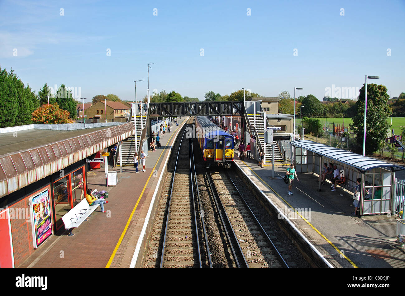 Egham Gare, Station Road, Egham, Surrey, Angleterre, Royaume-Uni Banque D'Images