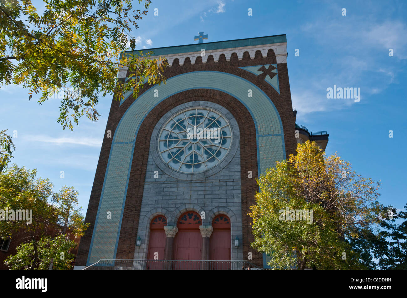 St Michael Église orthodoxe sur Saint Viateur street quartier Mile End, Montréal, Canada Banque D'Images