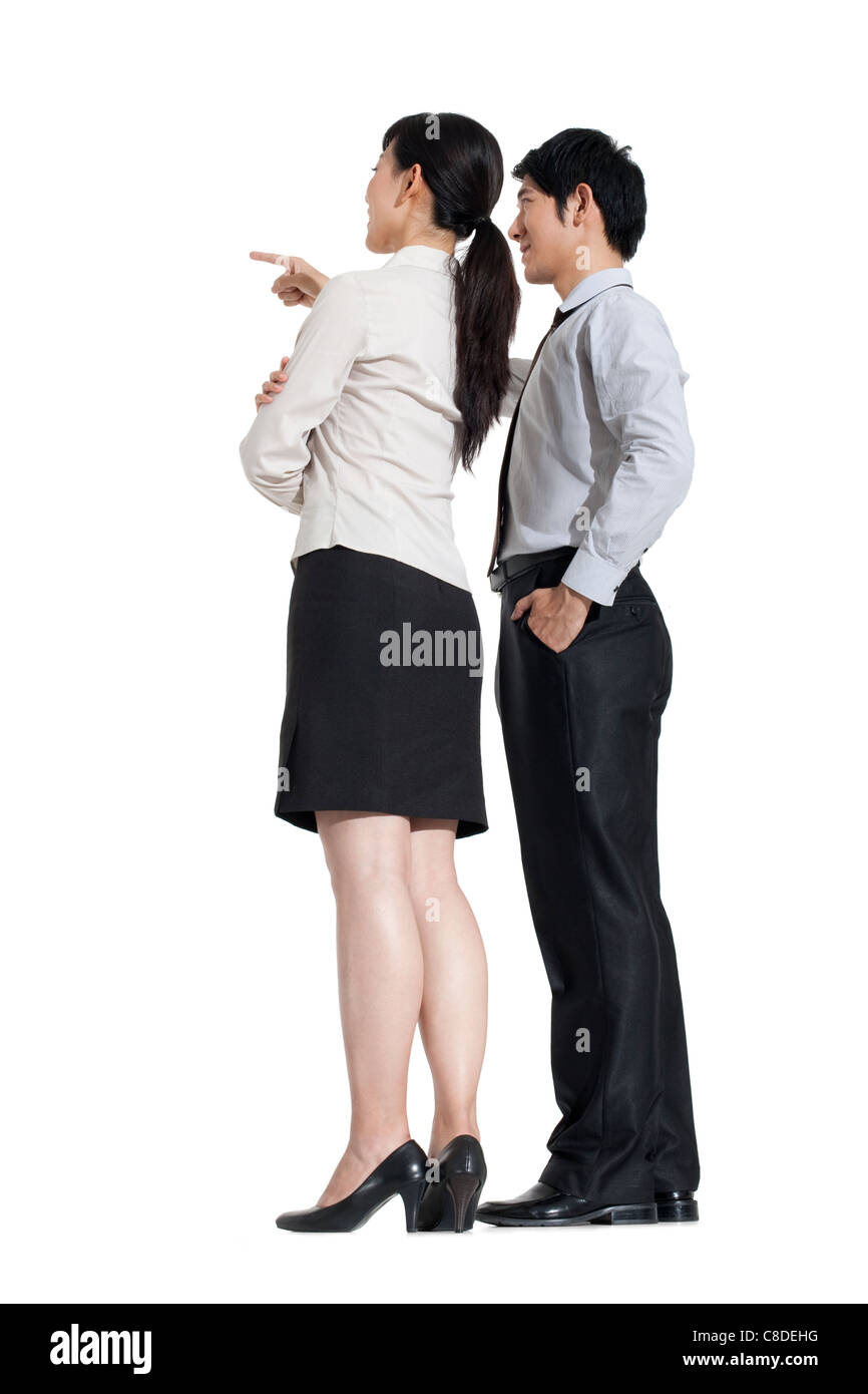 Des collègues d'affaires à l'avenir Banque D'Images