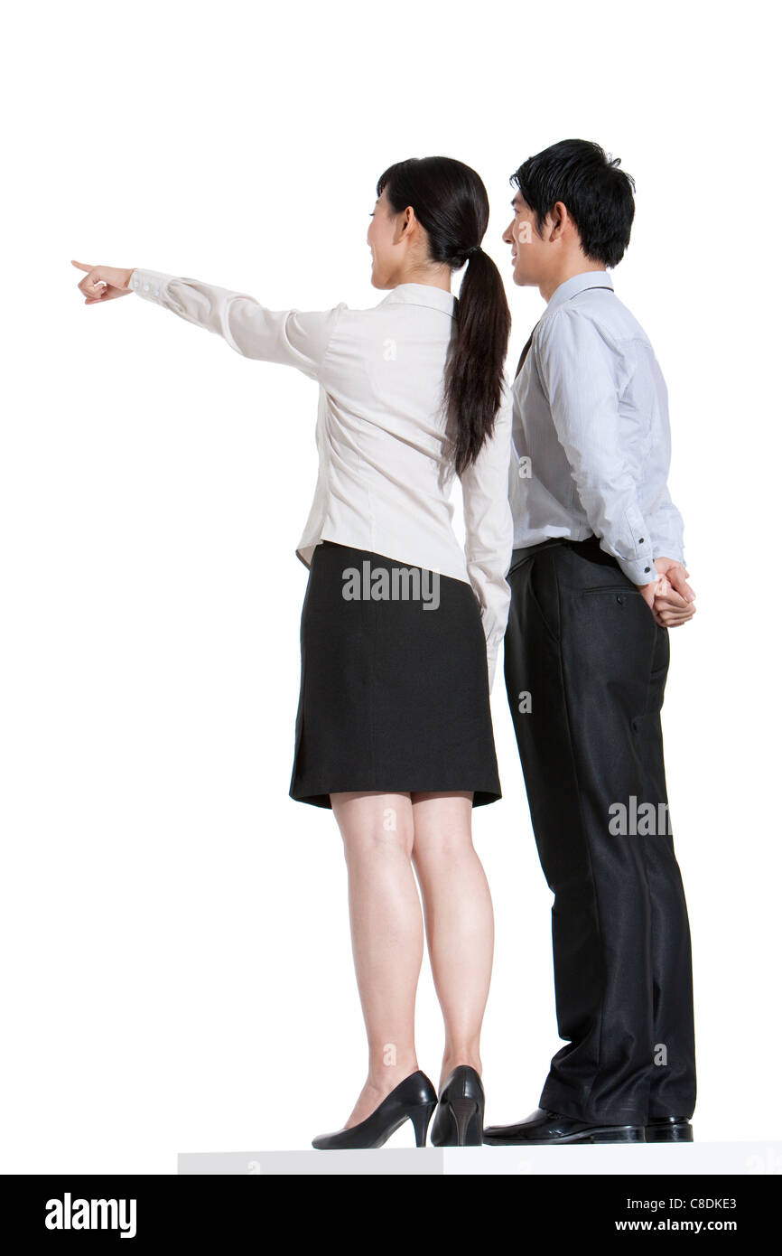 Des collègues d'affaires à l'avenir Banque D'Images