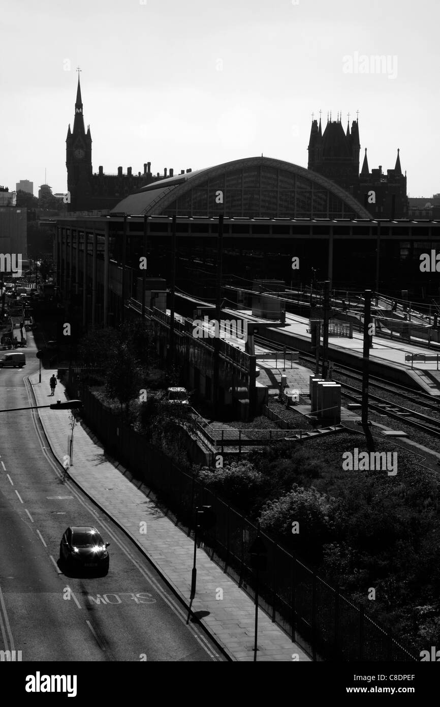 Voir jusqu'à l'arrière de la rue Camley St Pancras, St Pancras, London, UK Banque D'Images