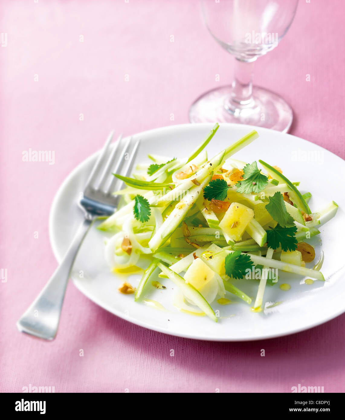 Salade de céleri et pomme Banque D'Images