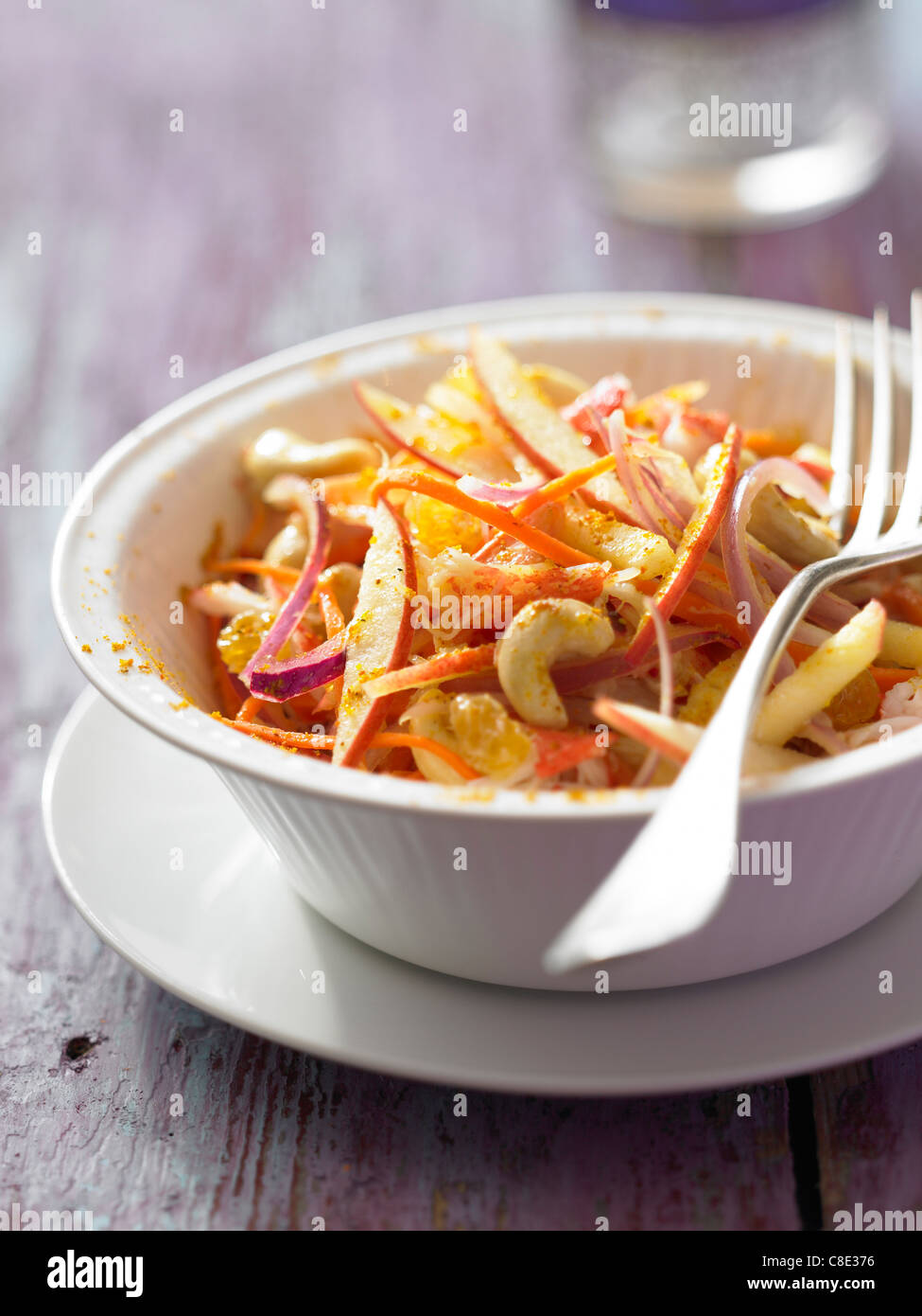 Salade de pommes de style indien Banque D'Images