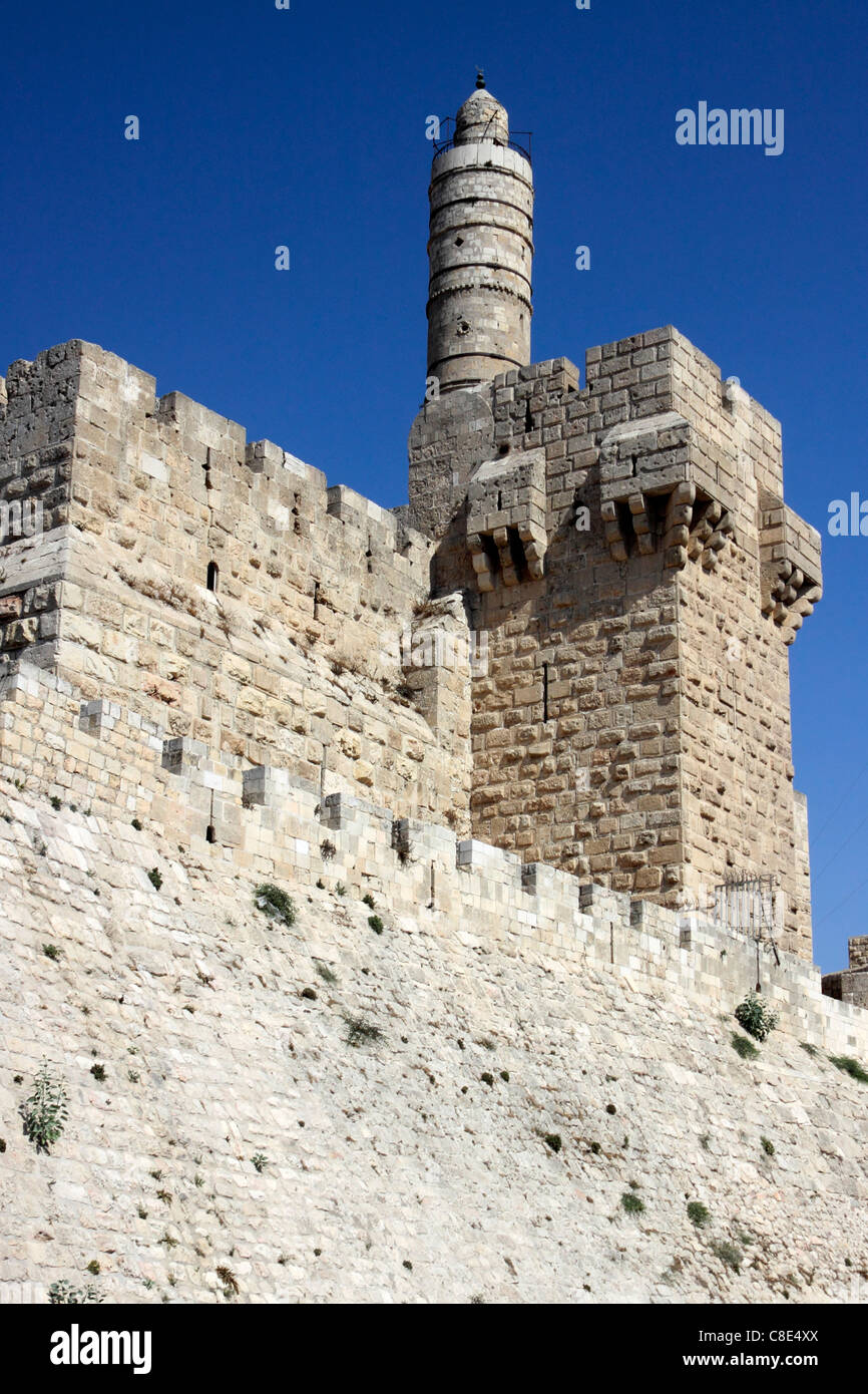 Tour de David, Jérusalem Banque D'Images