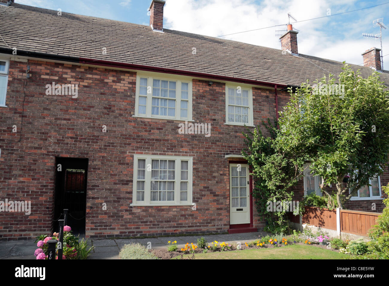 20 Forthlin Road, la maison d'enfance de Paul McCartney, partie du célèbre groupe de Liverpool les Beatles. Liverpool, Royaume-Uni. Banque D'Images