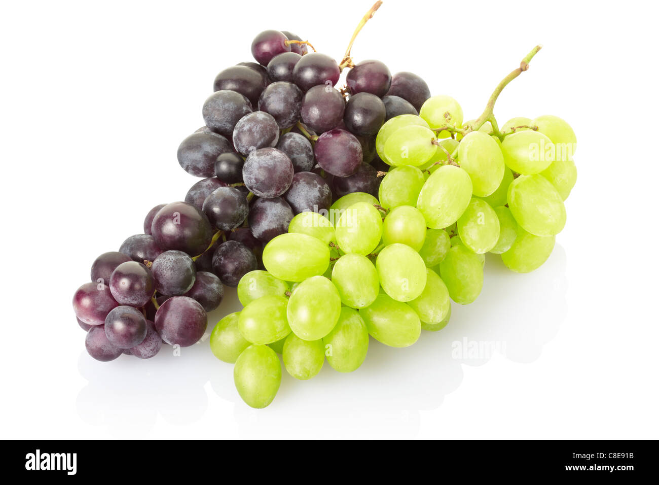 Fruit de raisin rouge et vert Banque D'Images