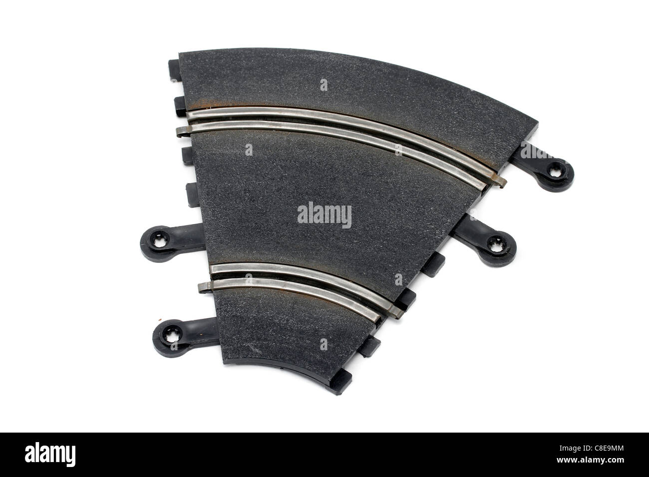 La voie classique Scalectrix courbe intérieure PT/52 très utilisées mais en bon état de fonctionnement Banque D'Images