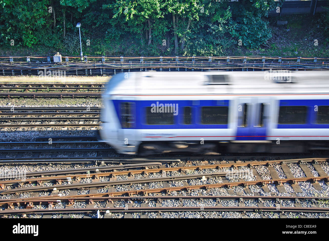 Gare ferroviaire sur la ligne, Rickmansworth, Hertfordshire, Angleterre, Royaume-Uni Banque D'Images