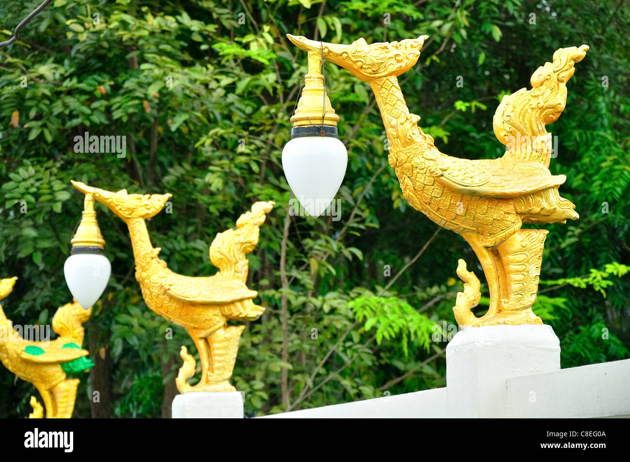 lampe cygne or Banque D'Images