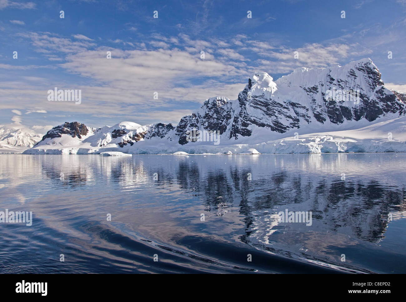 Paradise Bay, péninsule antarctique Banque D'Images