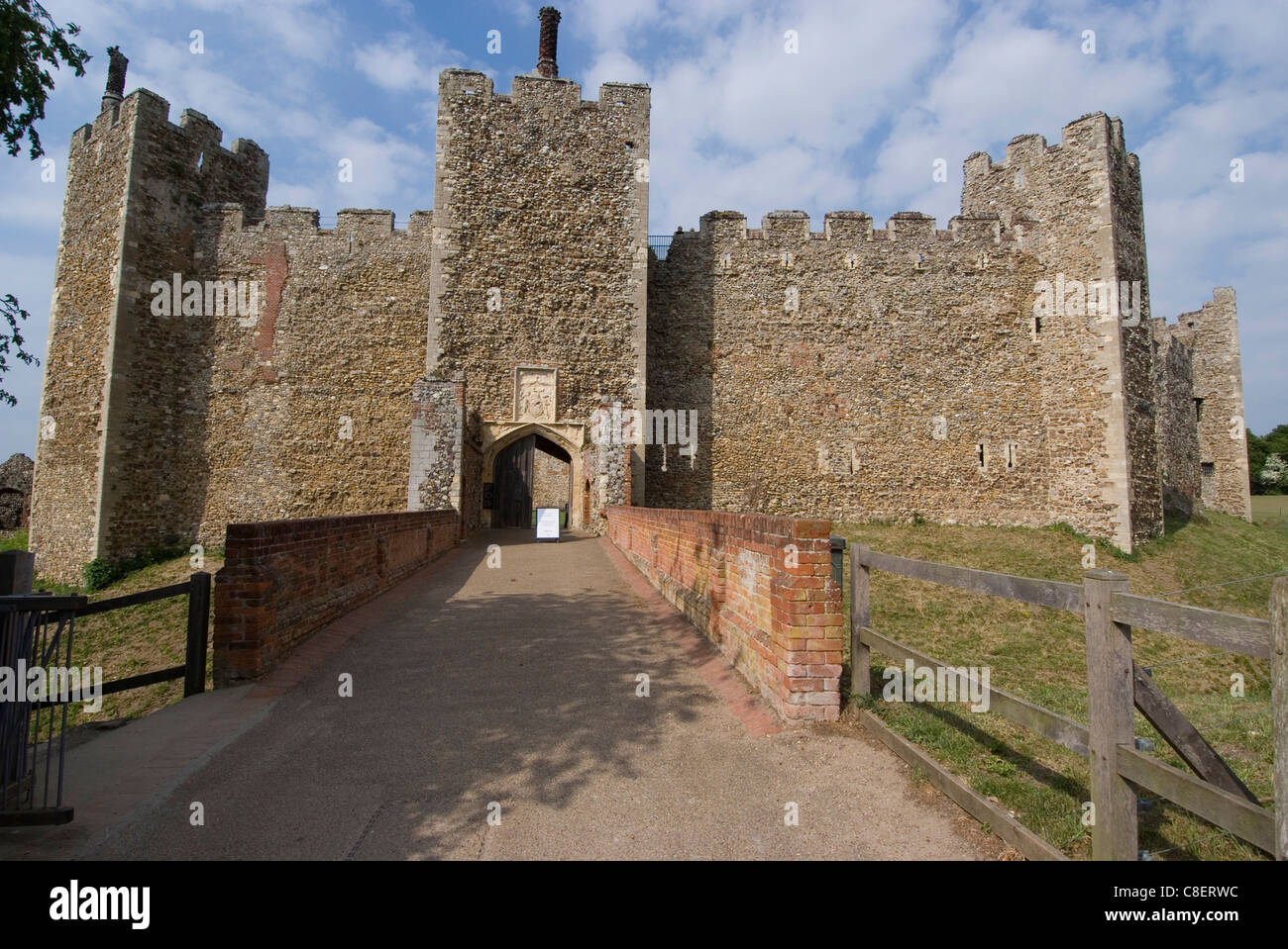 Framlingham Castle, une forteresse datant du 12ème siècle, Suffolk, Angleterre, Royaume-Uni Banque D'Images