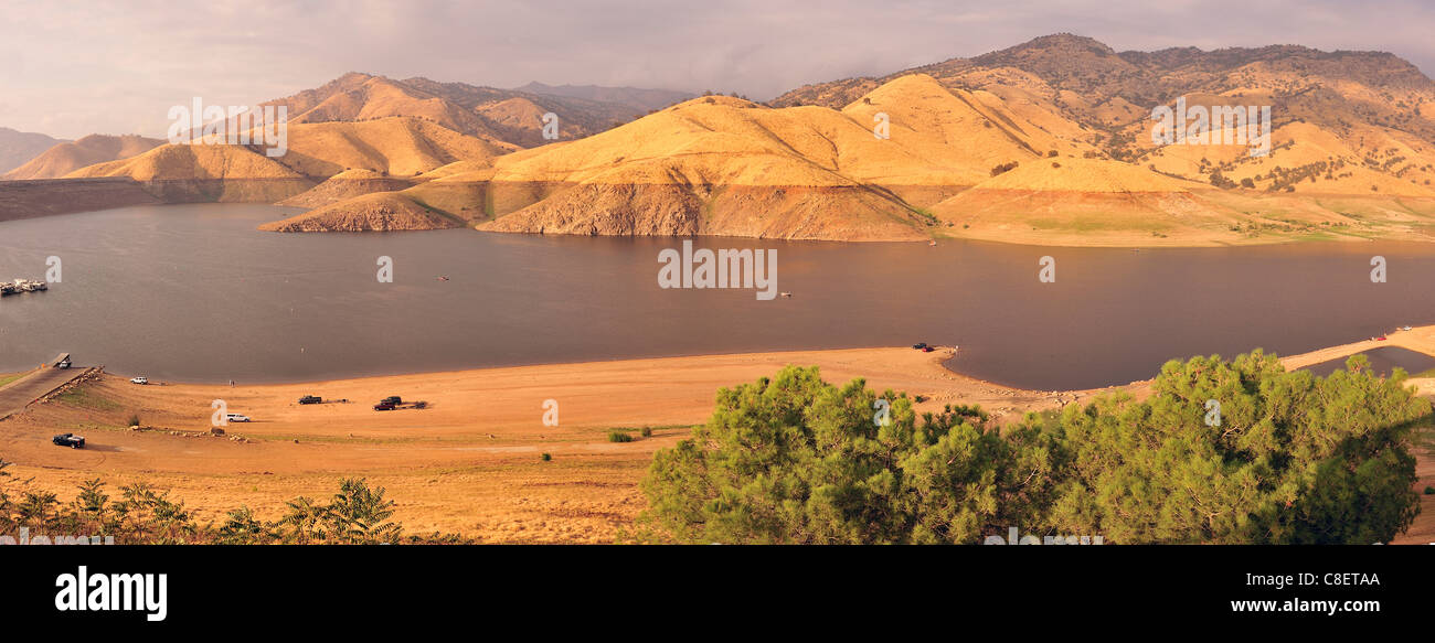 Lac Kaweah, Terminus Dam, près de Lemon Cove, en Californie, USA, United States, Nord, paysage Banque D'Images