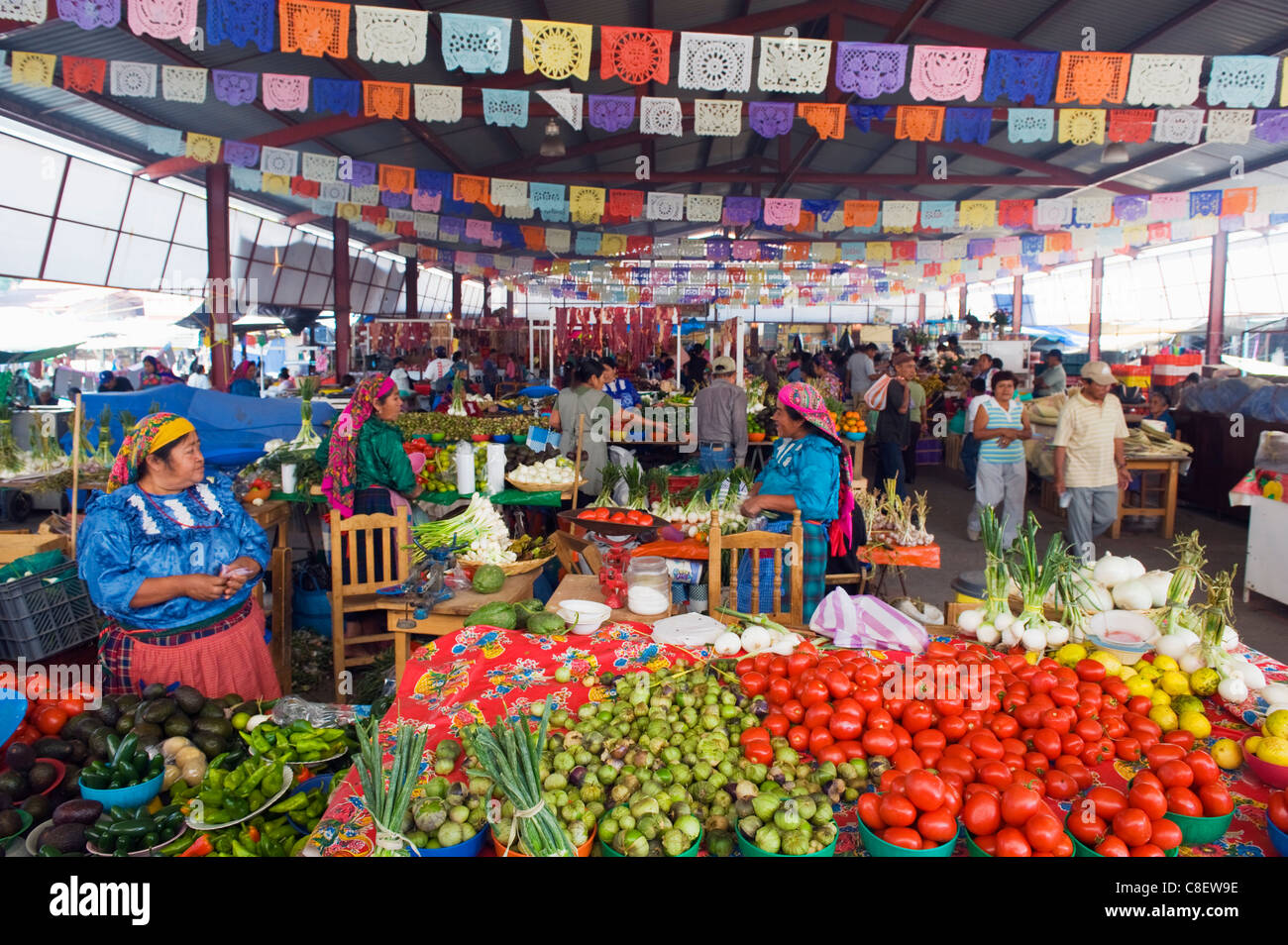 Tlacolula marché le dimanche, l'état de Oaxaca, Mexique Banque D'Images