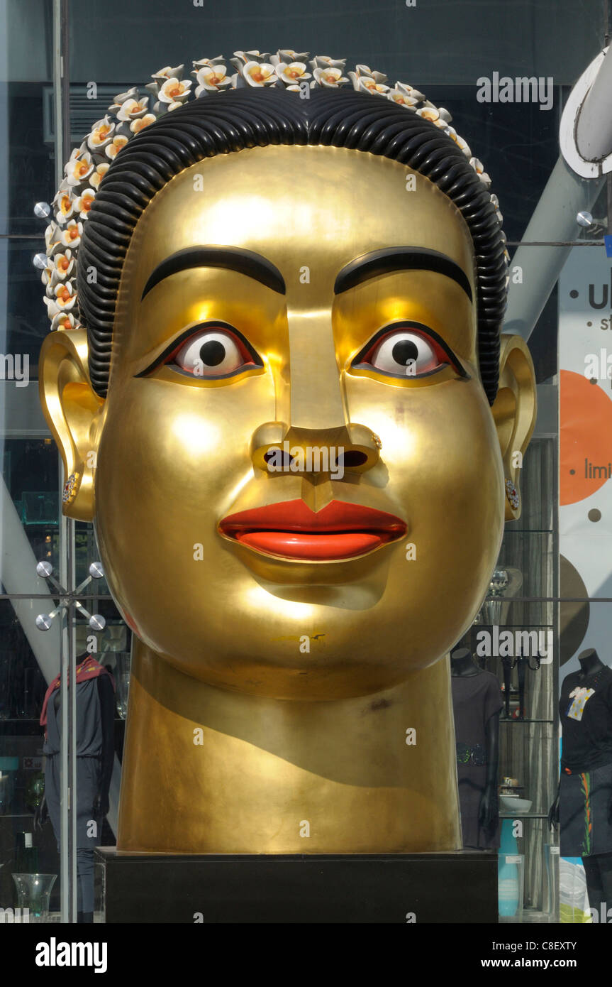 Head, Golden, Ravinder Reddy, Central World, Centre Commercial, Centre-ville, Bangkok, Thaïlande, Asie, Banque D'Images