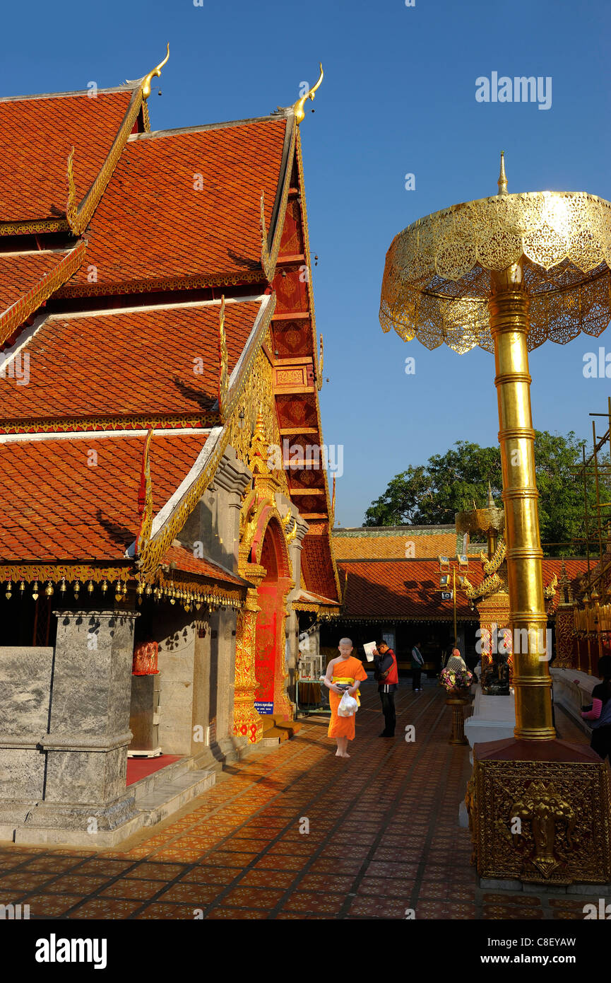 Wat Phra That Doi Suthep,,, Chiang Mai, Thaïlande, Asie, temple Banque D'Images